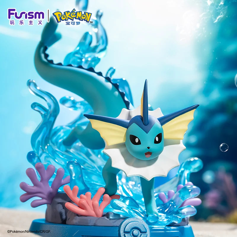 Anime Pokemon Funism Original Adventure Eevee Family Suit Blind Box Jolteon Sylveon Action Figure Collection Model Kids Toy Gift