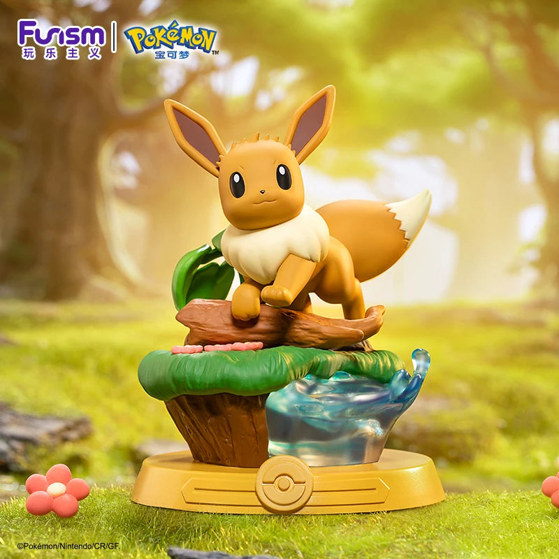 Anime Pokemon Funism Original Adventure Eevee Family Suit Blind Box Jolteon Sylveon Action Figure Collection Model Kids Toy Gift